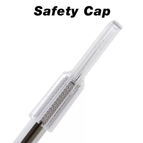 Precision Utility Knife Cutter w/Replaceable Steel Blade Safety Arts Craft Tool - Picture 6 of 8